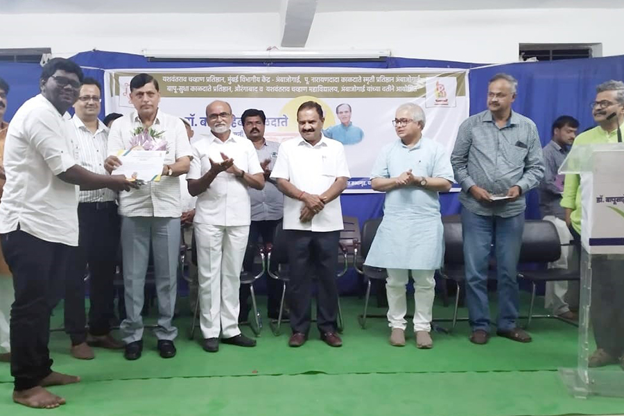 In Debate competition at Ambajogai