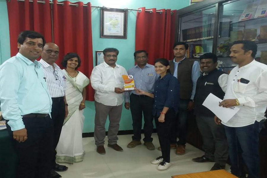 Winner of Best Poster Presentation in National Conference Felicitated by Principal Dr.R.K.Nimbalkar